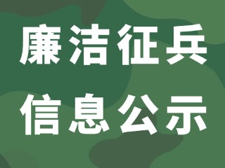 2025年下半年文登區(qū)廉潔征兵信息公示